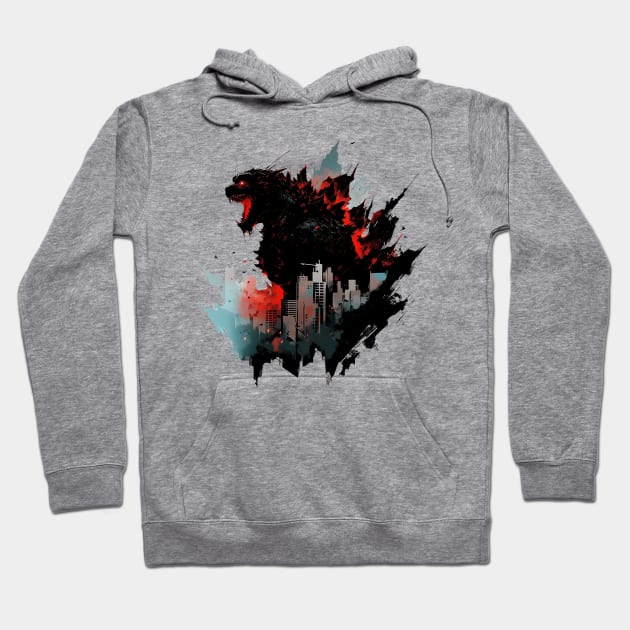 godzilla Hoodie by skatermoment